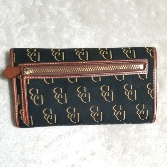 Dooney & Bourke Billfold/checkbook Black and Gold Wallet - Picture 3 of 13